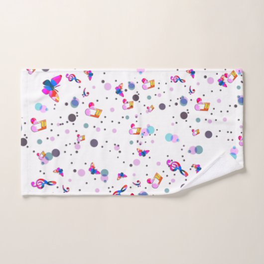 Danse Musique colorée (Serviette à main)