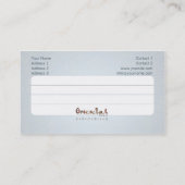 Danse orientale - Carte de visite (Dos)