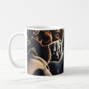 Danse Ours Mug Fête Animaux Coupes Ours Lunettes