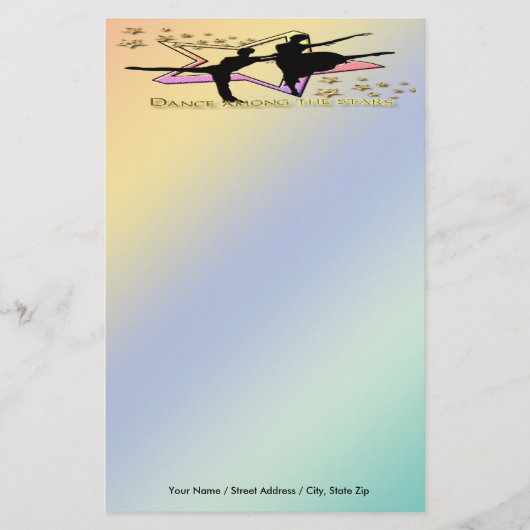 Danse parmi la papeterie d'étoiles (Devant)