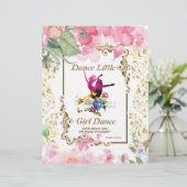 Danse Petite Fille Danse Poème Aquarelle Papier (Debout devant)