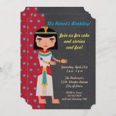 Danse pharaon égyptienne invitation de fête (Devant / Derrière)