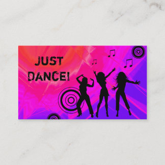 Danse rose rouge 2 de musique de carte de visite