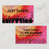 Danse rose rouge 2 de musique de carte de visite (Devant / Derrière)