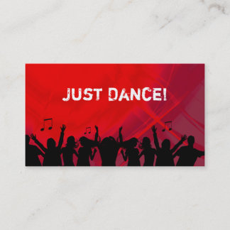 Danse rouge 2 de musique de carte de visite du DJ