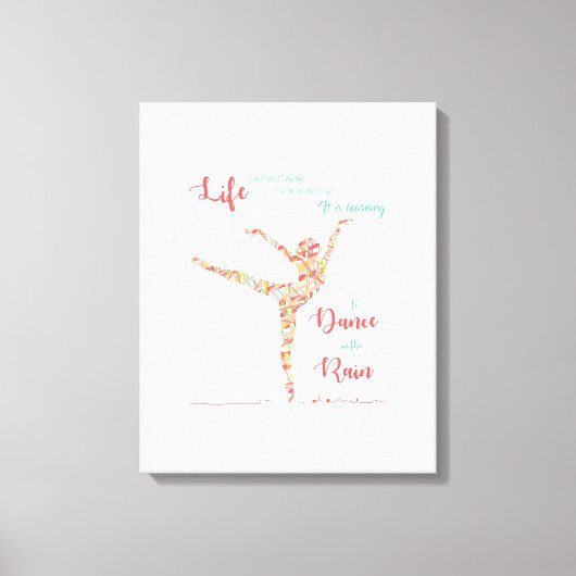 Danse sous la pluie toile Imprimer (Recto)