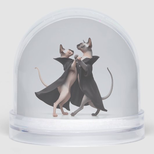 Danse Sphynx Chats Snow Globe (Avant)