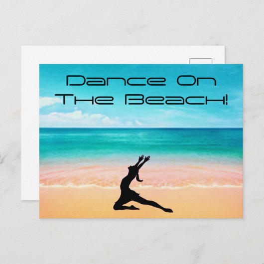 Danse sur la plage - Carte postale Sand & Ocean (Devant / Derrière)