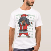 Danse tamponnante de limande de Noël de T-shirt de (Devant)