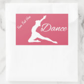 DANSE - texte personnalisé & stickers couleur (Sac)