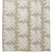 Danse typographique (en détresse) Rideau de douche (Devant)