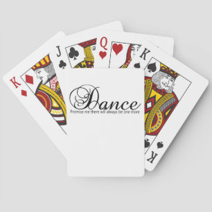 Dansen belooft me dat er altijd nog één zal zijn pokerkaarten