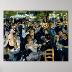 Dansen bij Le Moulin de la Galette van Renoir Poster