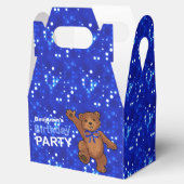 Dansen Bruin Teddy Beer 1e Verjaardagsfeest Bedankdoosjes (Geopend)