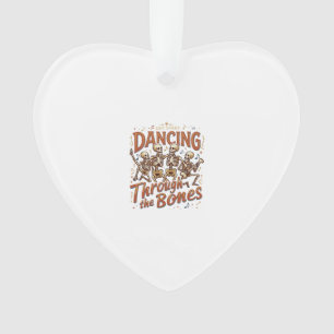 Dansen door botten Halloween skeletten muziek Ce Ornament