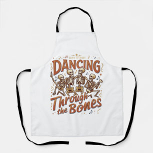 Dansen door botten Halloween skeletten muziek Ce Schort