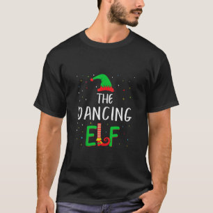 Dansen Elf Familie Matching Kerstmis PJS Grappige T-shirt