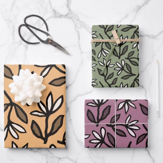 Dansen Floral Symphony Wrapping Paper Sheets (Voorkant)