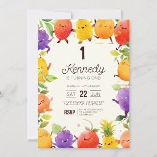 Dansen Fruit Verjaardagsfeest Kaart