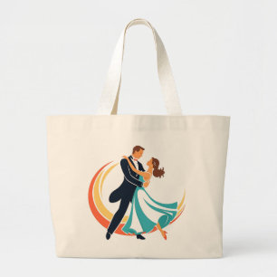 dansen grote tote bag