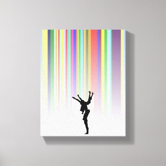 Dansen in de regen canvas afdruk (Voorkant)