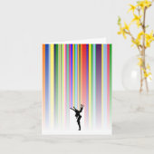 Dansen in de regen kaart (Gele Bloem)