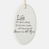 Dansen in de regen keramisch ornament (Rechts)