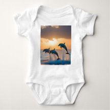 Dansen in de schemering: drie dolfijnen springen