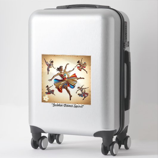 "Dansen in elegante stijl" Sticker (Koffer)