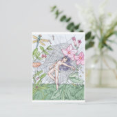 Dansen in Natuur. Briefkaart (Staand voorkant)