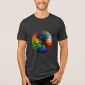 Dansen in nostalgie met de retro kosmische groove Tri-Blend shirt (Voorkant)