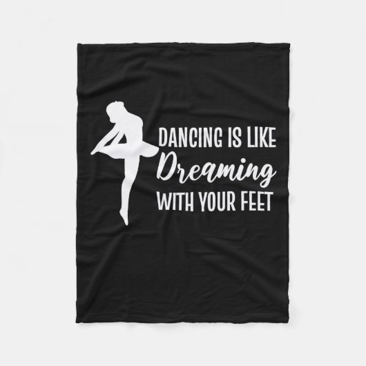 Dansen is als dromen fleece deken (Voorkant)