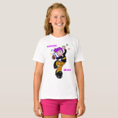Dansen, koningin-meisjes Ringer T-Shirt (Voorkant volledig)