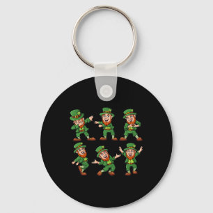 Dansen Leprechauns St Patrick's Day Fun Boys Meisj Sleutelhanger