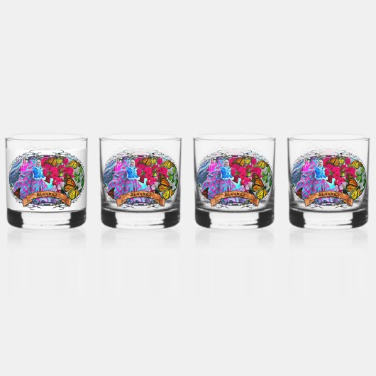 Dansen met bloemen & buistraten PV01 Whisky Glas (Achterkant)