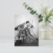 Dansen met de Devil  Ballroom Duo Briefkaart (Staand voorkant)