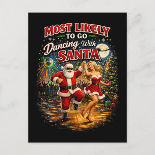 Dansen met de Kerstman Briefkaart