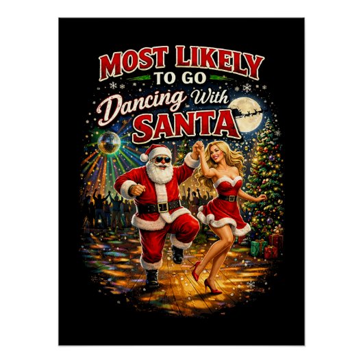 Dansen met de Kerstman Perfect Poster (Voorkant)