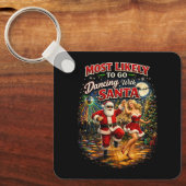 Dansen met de Kerstman Sleutelhanger (Voorkant)