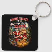Dansen met de Kerstman Sleutelhanger (Achterkant)