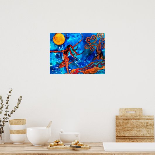 Dansen met de maan poster (Keuken)