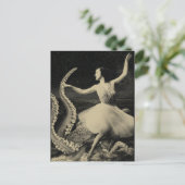 Dansen met de octopus briefkaart (Staand voorkant)