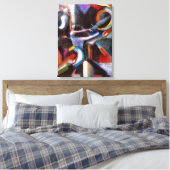 Dansen met de wind op omwikkeld canvas afdruk (Insitu (Slaapkamer))