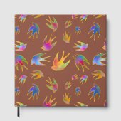 Dansen met de wind van de aarde gastenboek (Voorkant)