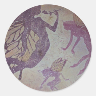 Dansen met feeën ronde sticker