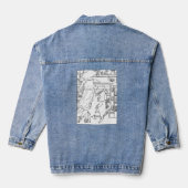 Dansen met katten 🐈 denim jacket (Achterkant)