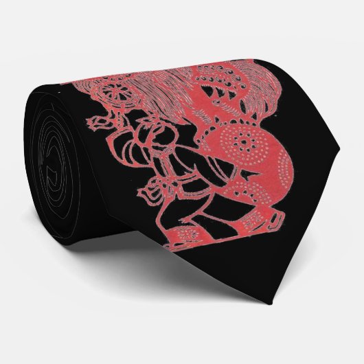 Dansen met leeuw stropdas (Opgerold)