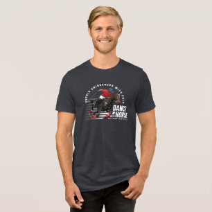 Dansen met paard (donkere modus) Heren Tri-Blend Shirt