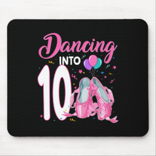 Dansen op 10-jarige verjaardag Ballerina Girl P Muismat