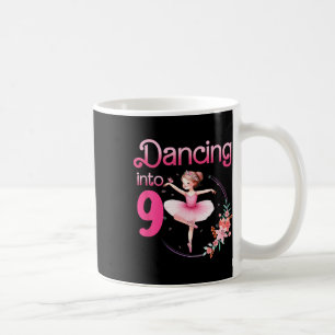 Dansen op 9 Ballerina 9e verjaardagsfeest Ballet Koffiemok